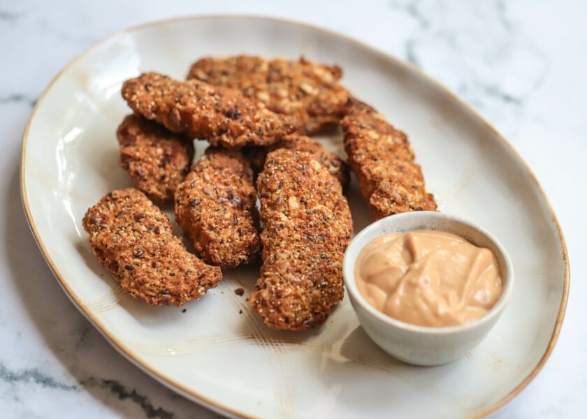 air-fryer-sesame-coconut-chicken-nuggets